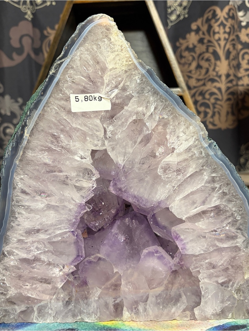 Amethyst crystal cathedral display piece